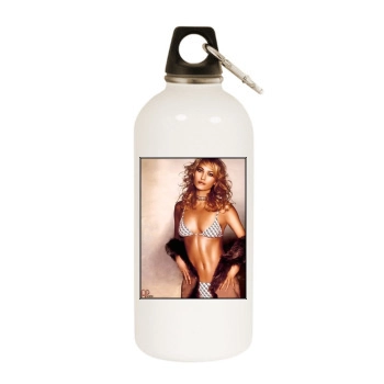 Sarah Wynter White Water Bottle With Carabiner