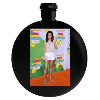 Selena Gomez Round Flask