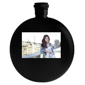 Selena Gomez Round Flask