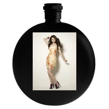 Selena Gomez Round Flask