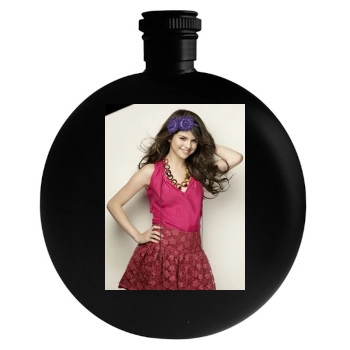 Selena Gomez Round Flask