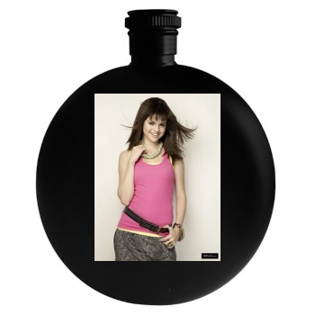 Selena Gomez Round Flask