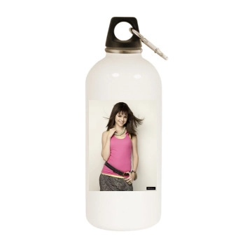 Selena Gomez White Water Bottle With Carabiner