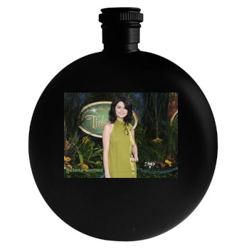 Selena Gomez Round Flask