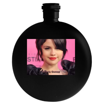 Selena Gomez Round Flask