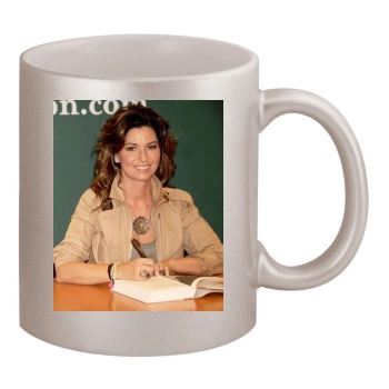 Shania Twain 11oz Metallic Silver Mug