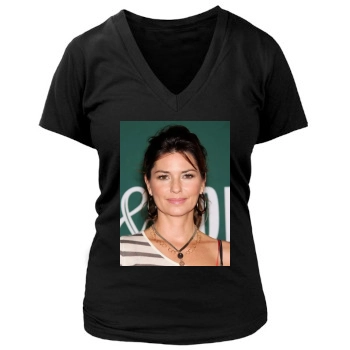 Shania Twain Women's Deep V-Neck TShirt