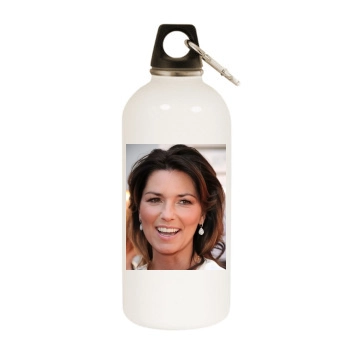 Shania Twain White Water Bottle With Carabiner