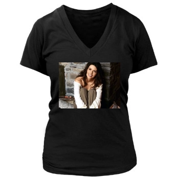 Shania Twain Women's Deep V-Neck TShirt