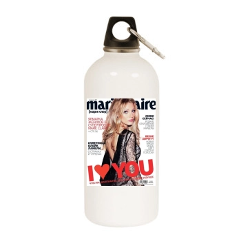 Sophie Marceau White Water Bottle With Carabiner