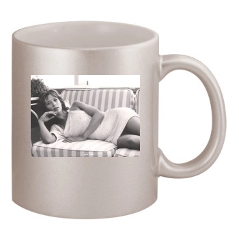 Sophie Marceau 11oz Metallic Silver Mug