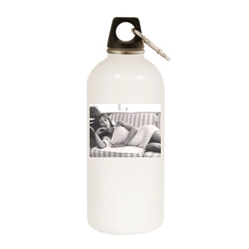 Sophie Marceau White Water Bottle With Carabiner