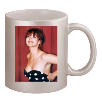 Sophie Marceau 11oz Metallic Silver Mug