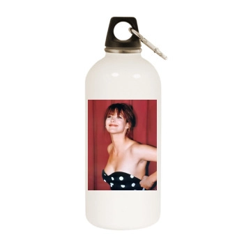 Sophie Marceau White Water Bottle With Carabiner