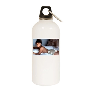 Sophie Marceau White Water Bottle With Carabiner