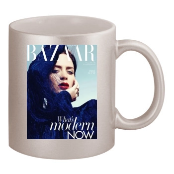 Sophie Marceau 11oz Metallic Silver Mug