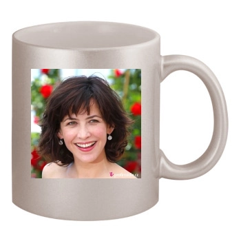 Sophie Marceau 11oz Metallic Silver Mug