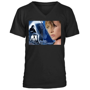 Sophie Marceau Men's V-Neck T-Shirt