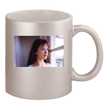 Sophie Marceau 11oz Metallic Silver Mug