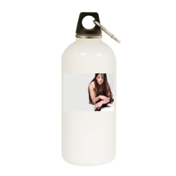 Sophie Marceau White Water Bottle With Carabiner