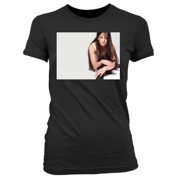 Sophie Marceau Women's Junior Cut Crewneck T-Shirt