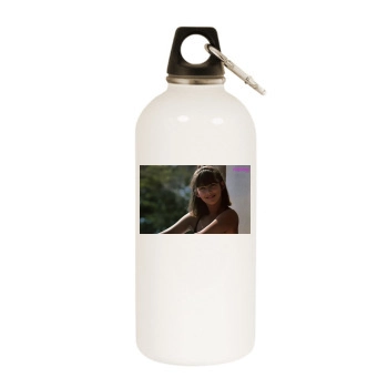 Sophie Marceau White Water Bottle With Carabiner