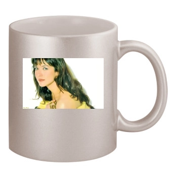 Sophie Marceau 11oz Metallic Silver Mug