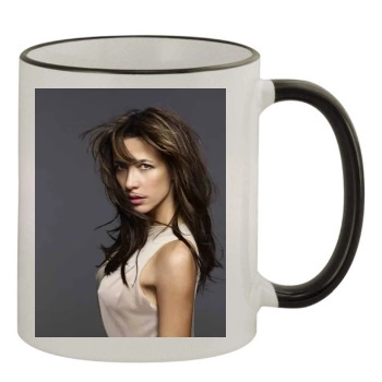 Sophie Marceau 11oz Colored Rim & Handle Mug