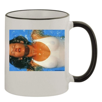 Sophie Marceau 11oz Colored Rim & Handle Mug