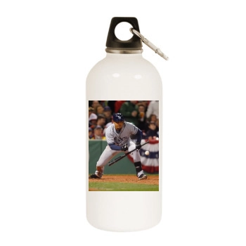 Tampa Bay Rays White Water Bottle With Carabiner