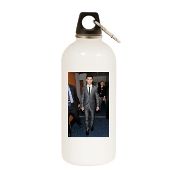 Taylor Lautner White Water Bottle With Carabiner