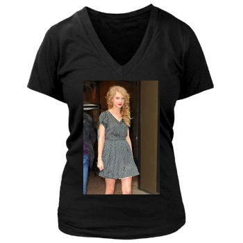 Taylor Swift Women's Deep V-Neck TShirt