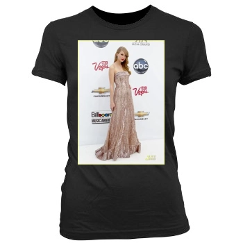 Taylor Swift Women's Junior Cut Crewneck T-Shirt