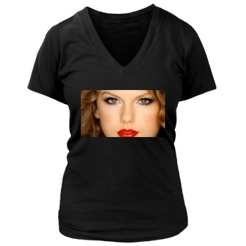 Taylor Swift Women's Deep V-Neck TShirt