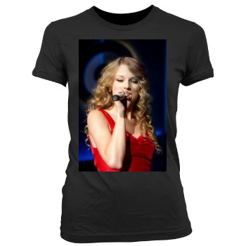 Taylor Swift Women's Junior Cut Crewneck T-Shirt