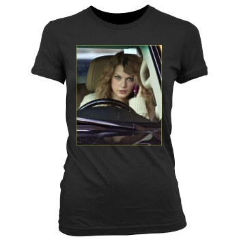 Taylor Swift Women's Junior Cut Crewneck T-Shirt