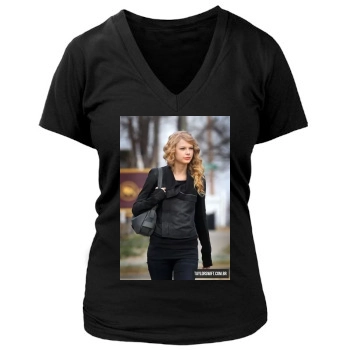 Taylor Swift Women's Deep V-Neck TShirt