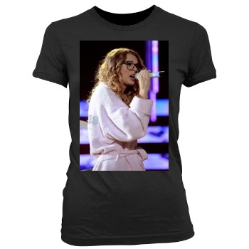 Taylor Swift Women's Junior Cut Crewneck T-Shirt