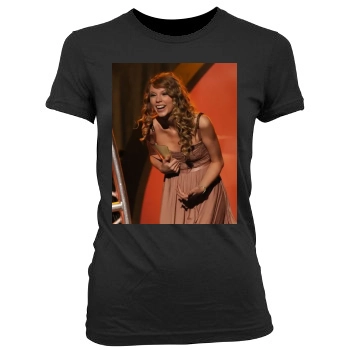 Taylor Swift Women's Junior Cut Crewneck T-Shirt