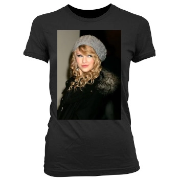 Taylor Swift Women's Junior Cut Crewneck T-Shirt