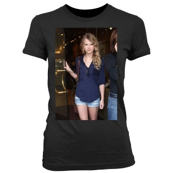 Taylor Swift Women's Junior Cut Crewneck T-Shirt