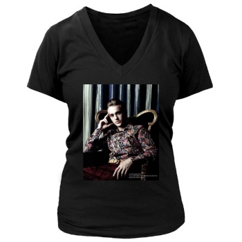 Tom Felton Women's Deep V-Neck TShirt