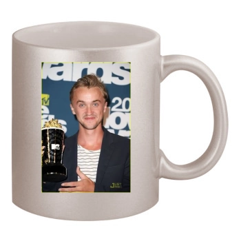 Tom Felton 11oz Metallic Silver Mug