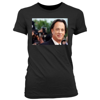 Tom Hanks Women's Junior Cut Crewneck T-Shirt