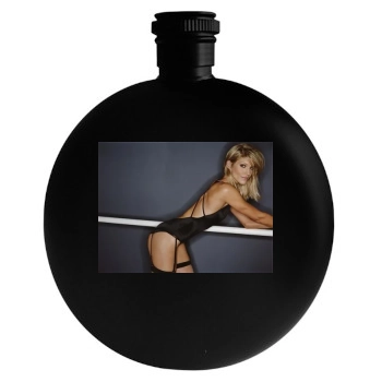 Tricia Helfer Round Flask