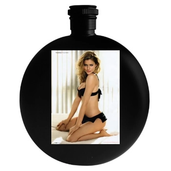 Tricia Helfer Round Flask