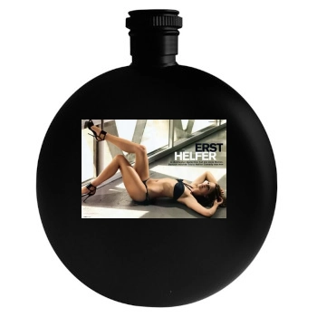 Tricia Helfer Round Flask