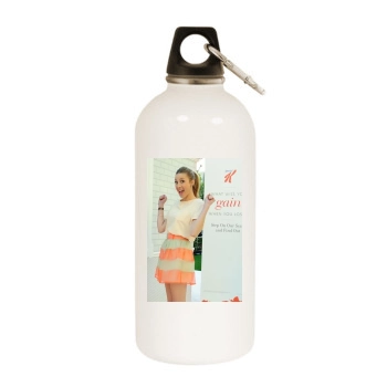 Whitney Port White Water Bottle With Carabiner