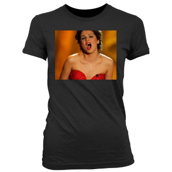 Anna Netrebko Women's Junior Cut Crewneck T-Shirt