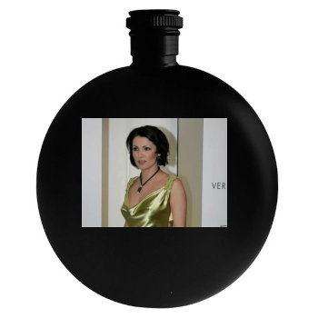 Anna Netrebko Round Flask